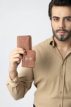 Erkek Set Kombin Kemer Cüzdan Kartlık Çakmak Kol Saati Hediyelik Kutusunda Taba Set PL-0972E4