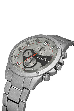 Erkek Kol Saati Gümüş Metalik Gri Renk PL-0993E6x