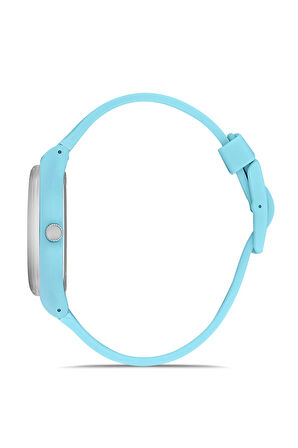 Spor Unisex Silikon Kordon Gün Ay Takvimli Kol Saati Mavi Renk PL-1555B5x