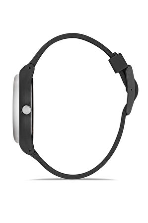 Spor Unisex Silikon Kordon Gün Ay Takvimli Kol Saati Siyah Renk PL-1555B2x