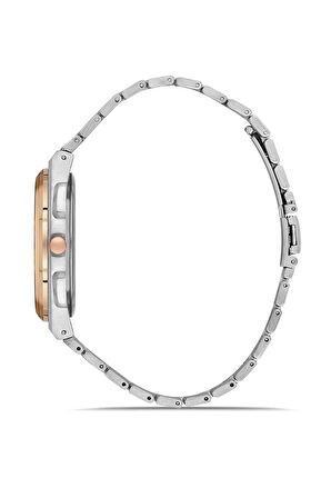 Spor Erkek Kol Saati Gümüş Yeşil Bakır Renk PL-0999E5x