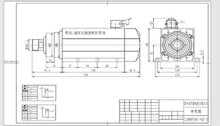 4,5 kw 18000 Rpm Spindle Motor ER32