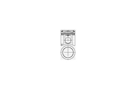 Mercedes Truck Piston + Segman 128,00mm Std Komple Mercedes Axor 1938-2640-3340-4140-O400-O500 / Om457 La Euro 2/3 - Yenmak 31-04747-000