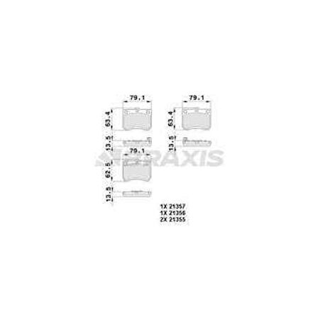 Kia On Fren Balatası Kia Pride 90>00 Mazda 121 87>90 - Braxıs Ab0389