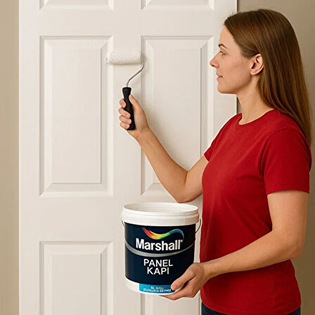 Marshall Solvent Bazlı Amerikan Panel Kapı Boyası Beyaz 2,5 Lt