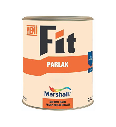 Marshall Fit Parlak Ahşap Metal Boyası Beyaz 2,5 L