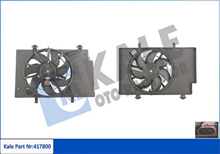 Ford Fan Motoru - Klimalı 1.4 /1.6 Komple - Kal 417800