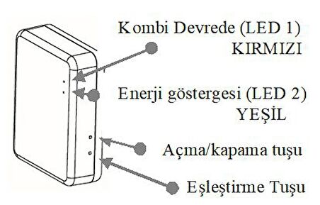 Rcon RC 150S Kablosuz Oda Termostatı Büyük Dijital Ekran