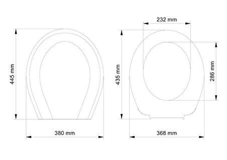 Visam İris Thermoplast Alttan Sıkmalı Klozet Kapağı 525-001