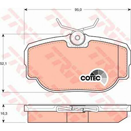 Land Rover Fren Balatası Arka Discovery 2 98-04 Range Rover 94-01 Classıc - Trw Gdb1155