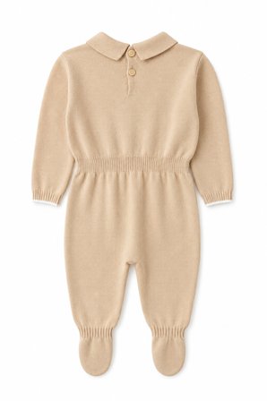Unisex Triko Patikli Bebek Tulum 5603