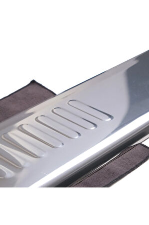 Mercedes Vito W638 Uyumlu Krom Arka Tampon Üstü Koruma 1996-2003 Arası Paslanmaz Çelik