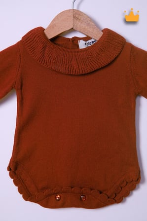 Babyhola Kız Bebek Triko Bandana Badi 2'li Set  Yenidoğan Konsept Çekim Kostümü 9000