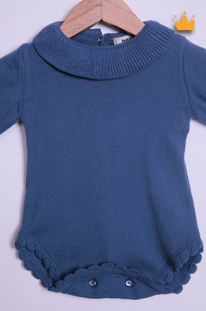 Babyhola Kız Bebek Triko Bandana Badi 2'li Set  Yenidoğan Konsept Çekim Kostümü 9000