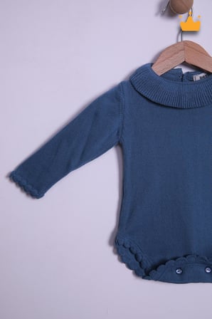 Babyhola Kız Bebek Triko Bandana Badi 2'li Set  Yenidoğan Konsept Çekim Kostümü 9000