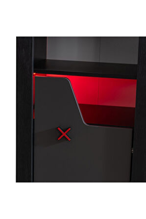 Kitaplık, Gamer Dolaplı 4 Raflı Kitaplık