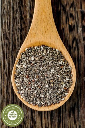 Yörem Afyon Diyetisyen Tavsiyeli Tok Tutan Yaşamın Enerji Kaynağı Chia Tohumu {Salvia Hispanica} | 80Gr.