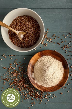 Yörem Afyon Bilecik Yöresinden Sağlıklı Tariflerin Vazgeçilmezi Yüksek Lifli Karabuğday Unu, Greçka | 500Gr.