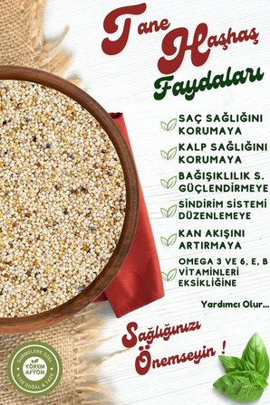 Yörem Afyon Afyon Yöresinde Geleneksel Hamur İşlerinin Sırrı Saf Tane Beyaz Haşhaş {Papaver Somniferum} | 125Gr.