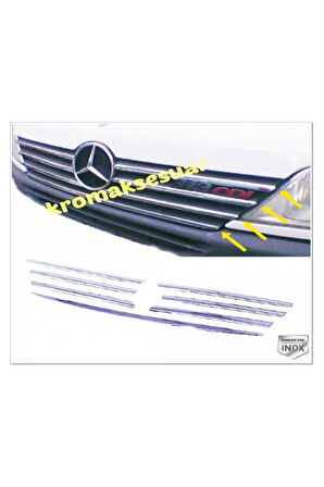Mercedes Sprinter W901 Uyumlu Krom Ön Panjur 7 Parça 2001-2003 Arası Paslanmaz Çelik