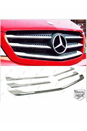 Mercedes Sprinter W906 Krom Ön Panjur 5 Prç. 2013-2018 P.çelik Uyumlu