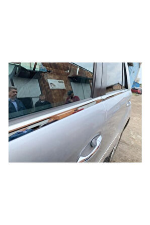 Mercedes ml W164 Uyumlu Krom Cam Çıtası 4 Parça 2005-2011 Arası Paslanmaz Çelik
