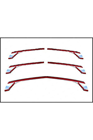 Mercedes Vito W447 Krom Ön Panjur 5 Prç. 2014-2019 Üzeri P. Çelik