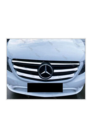 Mercedes Vito W447 Krom Ön Panjur 5 Prç 2020-2023 Geniş Model Paslanmaz Çelik