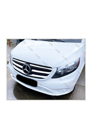Mercedes Vito W447 Krom Ön Panjur 5 Prç 2020-2023 Geniş Model Paslanmaz Çelik