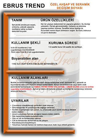 EBRUS TREND ÖZEL DEĞİŞİM BOYASI 2,5 KG