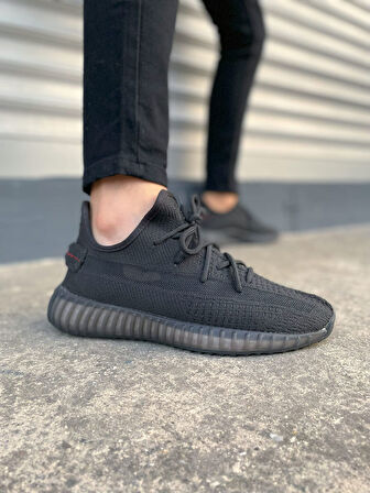 JET-305 Pulse Bağcıklı Triko Kumaş Erkek Günlük Spor Ayakkabı TST - Siyah