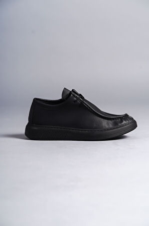 ET170 Tornado Bağcıklı Cilt Erkek Günlük Spor Klasik Ayakkabı ST - Siyah