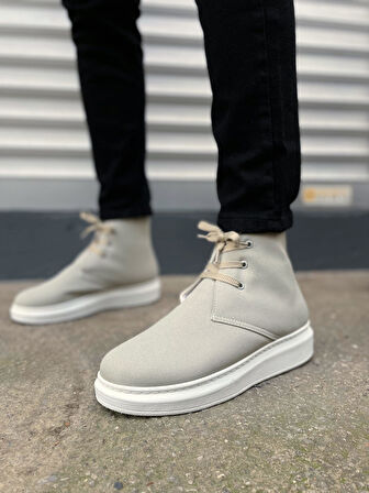 JET-207 Oslo Bağcıklı Ortopedik Taban Süet Erkek Spor Bot SBT - Gri