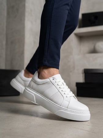 ET0247 Erkek Sneaker Günlük Casual Spor Ayakkabı Beyaz