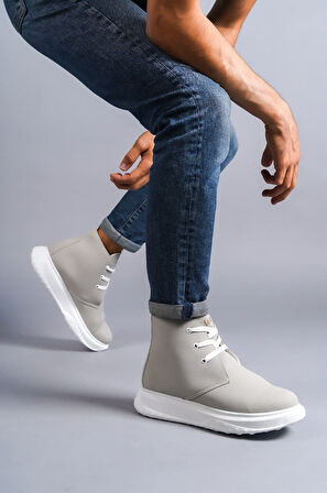 ET204 Franca Bağcıklı Süet Erkek Spor Bot BT - Gri