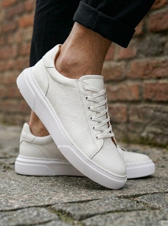 ETF-010 Erkek Sneaker Günlük Casual Spor Ayakkabı Beyaz