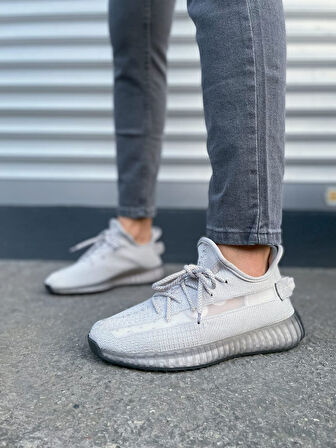 JET-305 Pulse Bağcıklı Triko Kumaş Erkek Günlük Spor Ayakkabı TGT - Gri