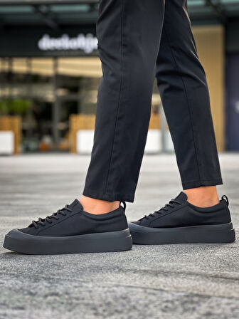 ET500 Özel Termo Taban Siyah Renk Casual Erkek Ayakkabı