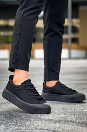 ET500 Özel Termo Taban Siyah Renk Casual Erkek Ayakkabı