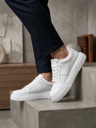 ET0247 Erkek Sneaker Günlük Casual Spor Ayakkabı Beyaz