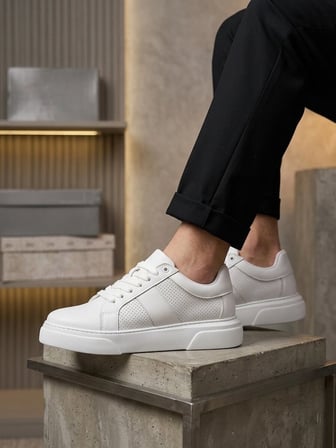 ET0247 Erkek Sneaker Günlük Casual Spor Ayakkabı Beyaz
