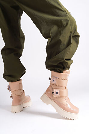 JET-ELISA Cırt Cırtlı  Paraşüt Kumaş Rugan Kadın Bot RTT - Ten