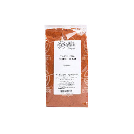 Tatlı Toz Biber 100 Gr