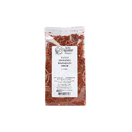 Tatlı Osmanlı Baharatı 100Gr