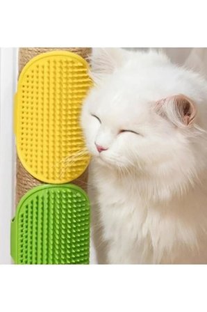 Arvital Silikon Evcil Hayvan Tüy Toplama ve Yıkama Fırçası Kedi Köpek Masaj Tarağı