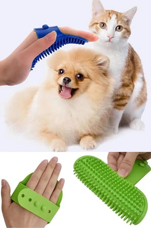 Hayvan Tüy Toplama Yıkama ve Köşe Kaşınma Silikon Fırçası Kedi Köpek Köşe Tarağı Kaşıma Aparatı