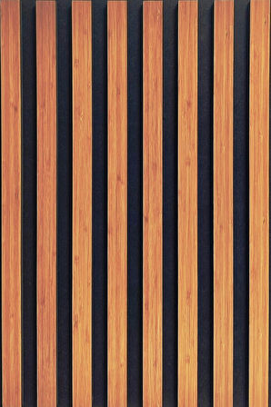 240 CM 12 ADET KENDİNDEN YAPIŞKANLI 8 MM AHŞAP ÇITA - BAMBU RENGİ