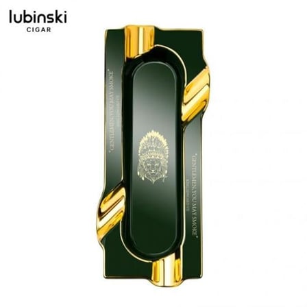 Lubinski Yeni Stil Uzun Dörtlü Puro Küllüğü Yeşil LB-826