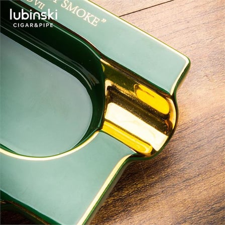 Lubinski Yeni Stil Uzun Dörtlü Puro Küllüğü Yeşil LB-826