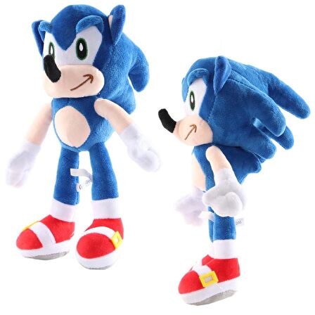 ES66088 Sonic Boom Hedgehog & Arkadaşları Figür Peluş Oyuncak Büyük Boy Kirpi Sonic 28 cm.